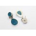 Earrings Silver 925 Sterling Dangle Drop Womens Zircon Stone Handmade Gift B247